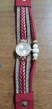 Reloj de pulsera para mujer, de cuarzo, redondo, analógico, informal