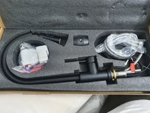 Sacar Sensor negro grifos De cocina De acero inoxidable De acero De inducción mixto grifo táctil Control lavabo grifo Torneira De KH1005R