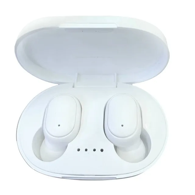 Беспроводные наушники A6S TWS Bluetooth наушники PK Redmi Airdots спортивные водонепроницаемые наушники с микрофоном стерео наушники с шумоподавлением E6S - Цвет: White