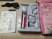 Depiladora 5 en 1 para mujer, afeitadora femenina para depilación, depiladora facial, Bikini, depilatorio P40