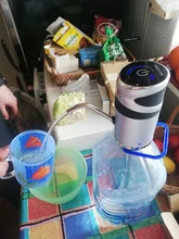 SaengQ-Bomba de agua eléctrica automática para uso en el hogar, dispensador de botón e interruptor de botella de galón, con dispositivo de bombeo con carga USB
