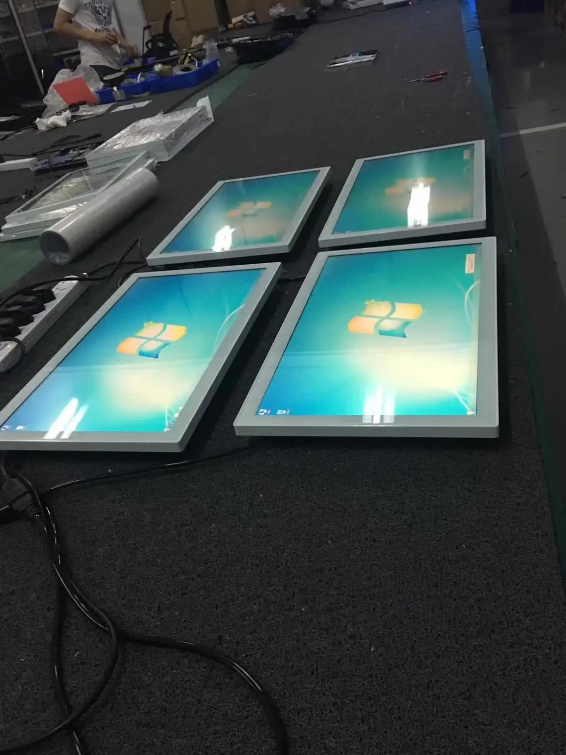 Pc built in Portable portrait AIO 15.6 17 18.5 19 21.5 23.6 27 28 32 inch digital smart signage lcd touch screen Display