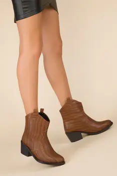 

SOHO New Fashion Shoes Women Boots Patent Leather Ankle Boots Chunky Heel Boots Sexy Leather Shoes Female Autumn Winter 14051