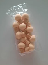 Cabezales de esponja reemplazables, punta redonda afilada reemplazable, pendiente del cepillo, creador de sombra, pluma para manicura, herramienta de Arte de uñas, 10 Uds.