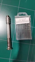 Equipo de perforación manual de Metal, herramientas de Molde de resina, herramienta de joyería hecha a mano con tornillo de taladro de 0,8mm-3,0mm, 1 Juego