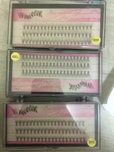 Pestañas de racimo de 60 clústeres/caja, pestañas de extensión de pestañas individuales gruesas bunches maquillaje profesional pestañas postizas
