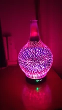 Aroma Diffuser Glass-Vase Essential-Oil Cool-Mist-Humidifier Waterless Auto Light And