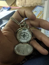 Reloj de bolsillo Vintage para Cosplay, con colgante de collar de cadena, regalo de Anime para niños, Fob, de bolsillo