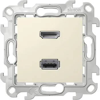 

Simon 24 ivory HDMI + USB connector 2.0 2411095-031