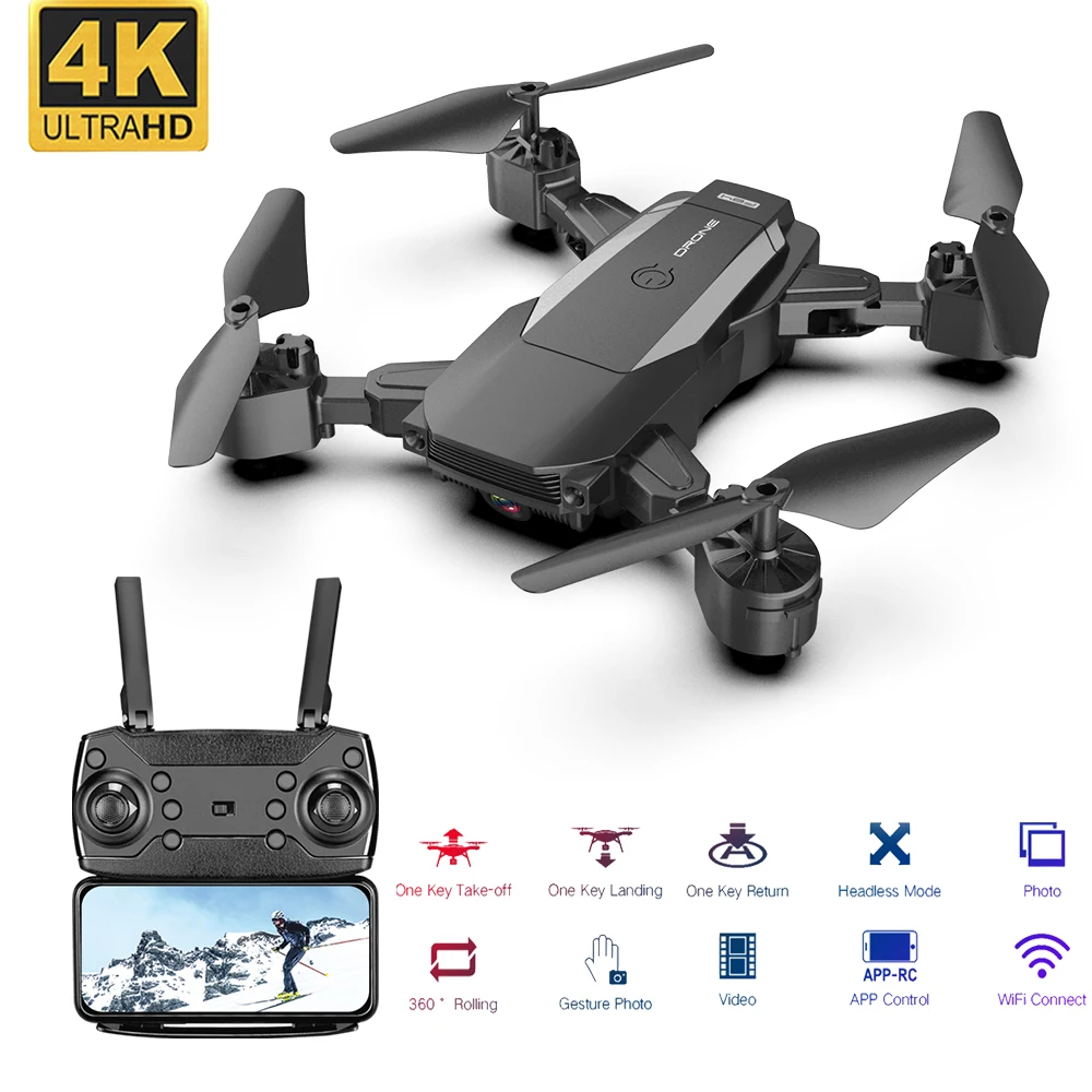 F84 Радиоуправляемый Дрон Wi-Fi FPV камера 4K HD удержание высоты складной вертолет с