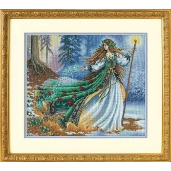 

Set for embroidery stitch dimensions woodland Enchantress (forest fairy) 36x30 cm (35173)