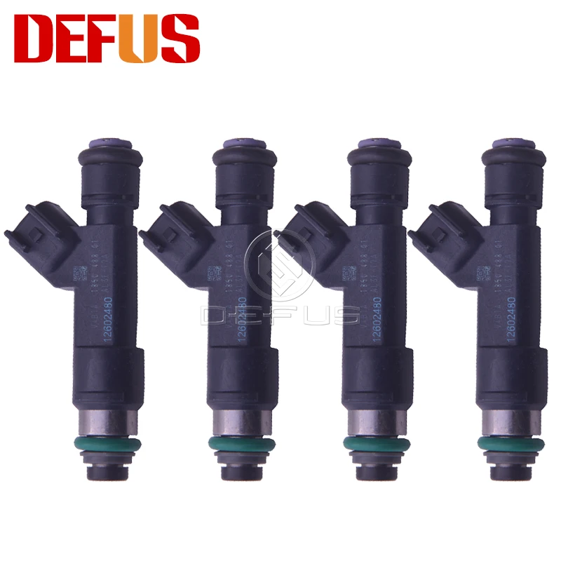 DEFUS 4 шт. OEM 12602480 Топливная форсунка для Chevrolet MALIBU PONTIAC Сатурн L4 2.2L 2.4L 07-10 0920 FJ985 M1208 2173158 4G2050