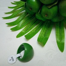 FishSheep Punk geométrico grande de resina anillos para las mujeres de gran colorido redondo acrílico brillo anillo de dedo de moda femenina joyería de fiesta