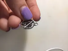 15 Uds. De abalorios de pentagrama de estrella, 17x14mm, colgantes plateados de Color plata antigua, fabricación artesanal, búsqueda de joyería tibetana