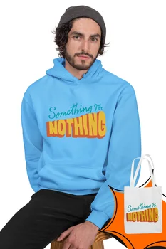 

Angemiel Wear Something For Nothing Blue Men 'S Hooded Sweatshirt Bags Kombin