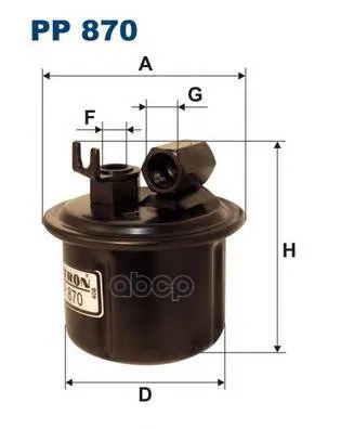 Фильтр Топливный Honda Honda Accord Iv(90-93), Accord V(93-98), Civic V, Crx Targa/ Rover 600 Filtron арт. PP870