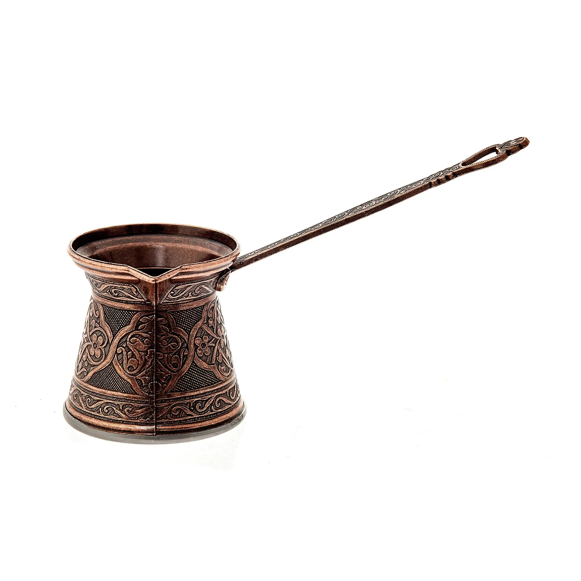 Turkish Coffee Pot Maker Moka 4 Person 200 ML турка для кофе Copper Cezve Handmade Casting Decorative Gift Accessory | Дом и сад