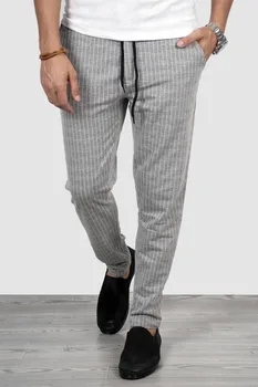 

DeepSEA Male Gray Sweatpants Slim Fit Cotton Sports Long Pants Cartoon Pattern Workout Joggers Streetwear Casual 2001923