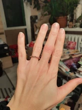 Anillo de compromiso clásico de circonia cúbica para mujer, sortija de Zirconia cúbica, Color oro rosa, Cristales austriacos