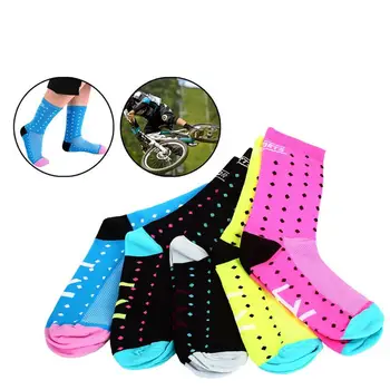 

Sweatproof Basketball Socks Professional Long Tube Sports Socks Portable Unisex Moisture Absorption Cycling Socks
