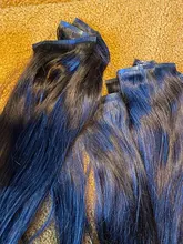 Extensiones de cabello humano sin costuras, 8 Uds., 100g, de Color puro cabello rubio, con Clip en la máquina, extensión de cabello Remy, trama de piel