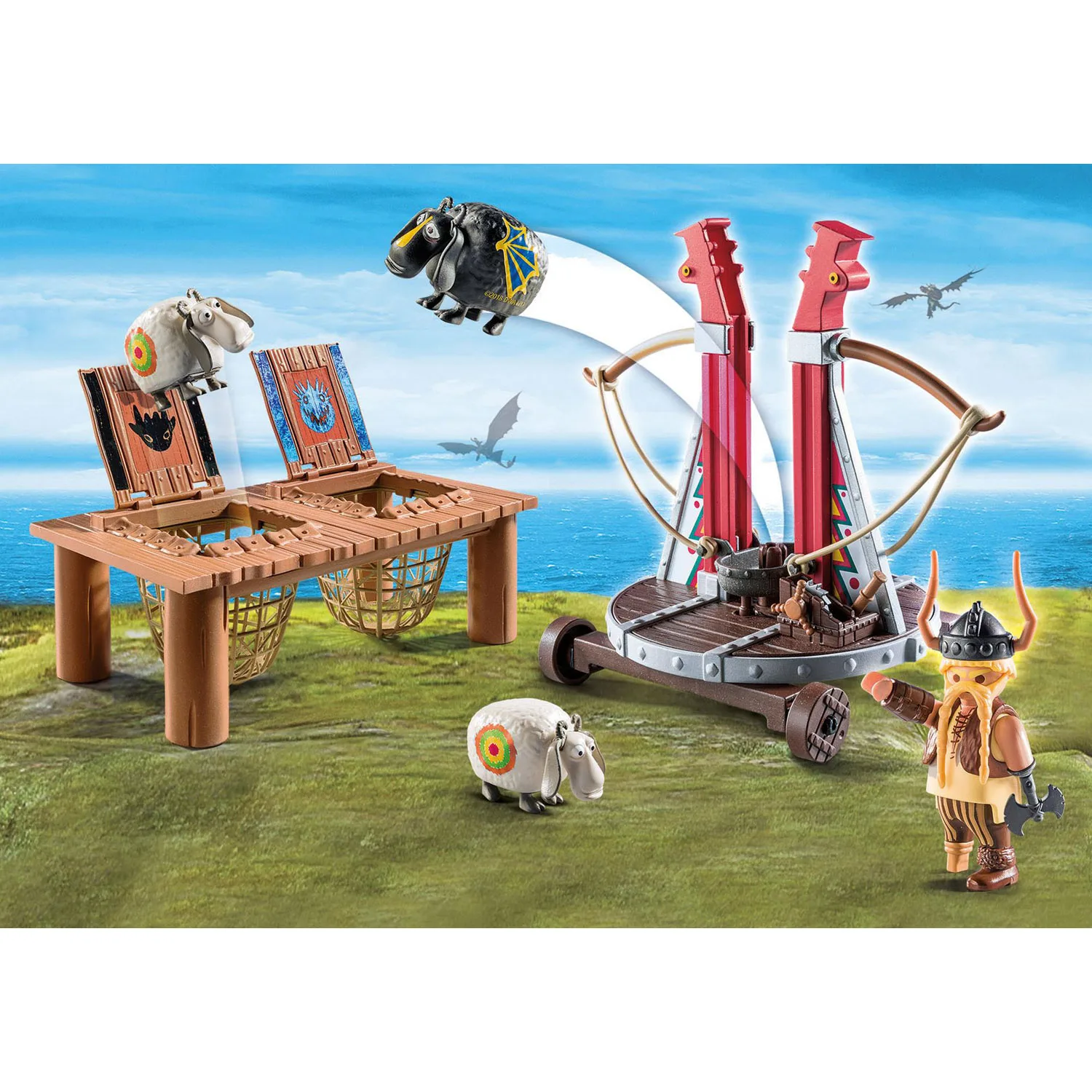Конструктор Playmobil Драконы: Плевака и Вепр|Соединяющиеся блоки| |