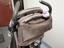 Organizador de cochecito de bebé, bolsa de portabotellas, accesorios de cochecito de bebé, silla de ruedas
