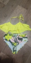 Girl Swimsuit Bikini-Set Beachwear Teenage Ruffle Two-Piece Childrens HALTER 5-14-Year