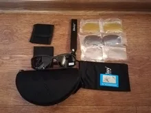 Gafas polarizadas tácticas Daisy para hombre, militares de sol con 4 lentes, caja original, para disparar, ejército