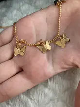 Collar de mariposa con colgante de cadena para mujer, gargantilla de cuentas en capas, de Color dorado y plateado, joyería Bohemia para playa, regalo barato
