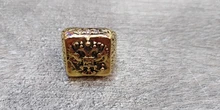 Anillo de moda FDLK para hombre, anillo de doble águila, Imperio Ruso, Punk, Color dorado, brazos del anillo grande ruso