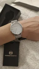 Japón Movimiento de Cuarzo de Alta Calidad 36mm hannah Martin Mujeres de Malla de Acero Inoxidable de Oro Rosa Damas Impermeable Reloj Dropshipping