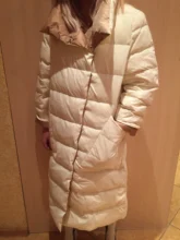 Coat Long-Jacket Double-Sided-Down Winter Women Parkas Snow-Outwear Fitaylor Warm Plus-Size