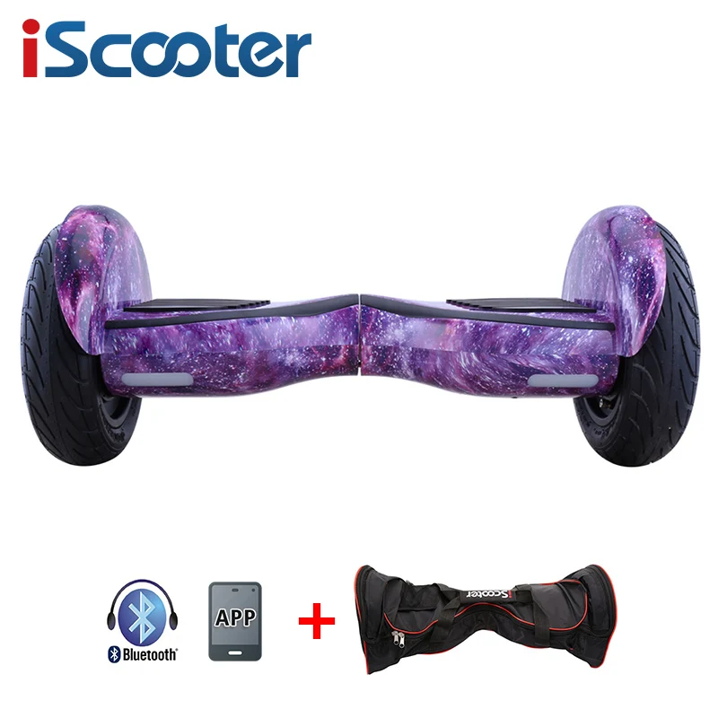 Золотой IScooter, Ховерборд, Bluetooth, Электрический скутер, самобалансирующийся скутер, умный двухколесный скейтборд, Bluetooth динамик с пультом дистанционного управления - Цвет: Золотой