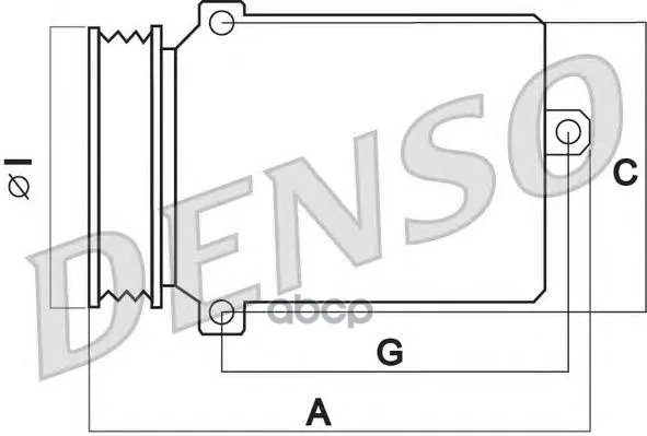 Компрессор Кондиционера Mercedes Benz W203/211 00- Denso арт. DCP17039
