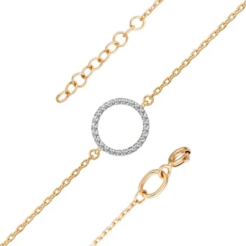 

Alcor bracelet with 25 diamonds in red gold