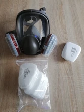 Mascarilla facial para fumigación, filtro para el trabajo, seguridad, protección contra el formaldehído, 6800
