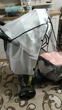 Accesorios para cochecito impermeable cubierta de lluvia transparente de protección contra el viento abierto cremallera impermeable para bebé Cochecitos para niños Rainc