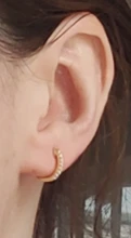 Hoop-Earrings Jewelry Circle 925-Sterling-Silver Gold-Color BAMOER Women Round for Gift