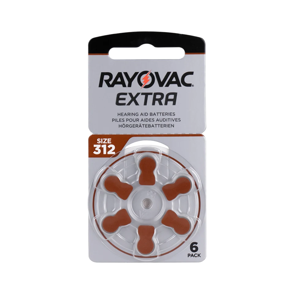 Piles auditives 312 Rayovac (batterie Pack 60)