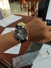 Reloj de pulsera deportivo Para Hombre, cronógrafo de cuero, estilo militar, informal, Moderno, novedad de 2021