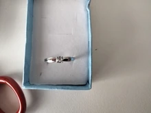 Anillo de compromiso de piedras redondas y pequeñas para mujer, sortija de boda de cristal Plata de Ley 925 auténtica