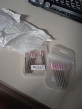 HYTOOS 7 unids/set corindón uñas taladro 3/32 Rotary piedra cerámica Burr cortadores para manicura accesorios de uñas herramienta