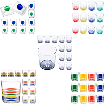 

Crystal set 12 pieces of glass glasses, decorated, 33 cl.