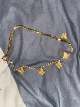 Modyle-collar con colgante de mariposa para mujer, joyería con diamantes de imitación brillantes, llamativo, gargantilla de cristal, para regalo