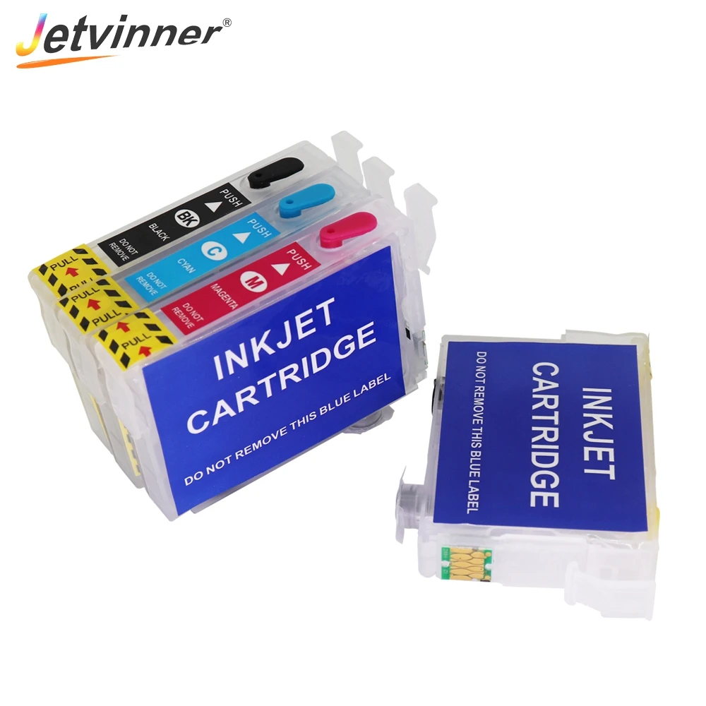 Jetvinner-cartucho de Tinta Recarregável para Impressoras Epson Cores T1801 T1811 Chip de Arco para Epson - Imagem 6
