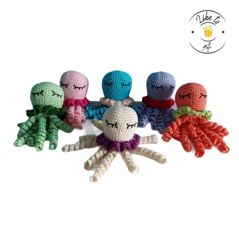 Toys Stuffed Animals & Plushies Small plush octopus toy Handmade