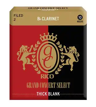 

Rgt10bcl200 grand concert select thick blank canes for clarinet BB, Size 2.0, 10 PCs, Rico