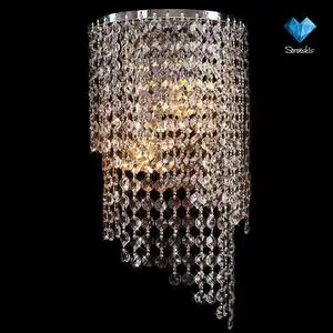 Бра Eurosvet 3102/2 хром/прозрачный хрусталь Strotskis|Настенные лампы| |