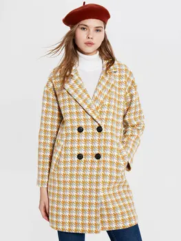 

Crow's feet Pattern Stamp Coat